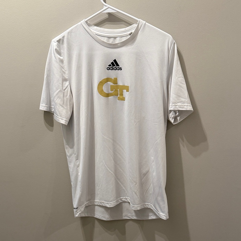 Adidas Men's Georgia Tech Dri fit Tee with Gold GT Logo